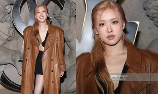 Rosé BLACKPINK tại show YSL: Khí chất ngút ngàn, ngồi cạnh Dua Lipa lại "cute ngang"