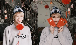 Hanbin (TEMPEST) khoe ảnh đón Tết tại Việt Nam, fan tò mò idol có phải lau bàn ghế rồng phượng?