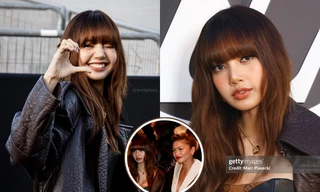 Lisa BLACKPINK tái hiện khung hình chung "chấn động" với Zendaya tại show LV