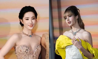 Lisa gợi liên tưởng công chúa Belle, Lưu Diệc Phi tựa tiên tử tại sự kiện BVLGARI
