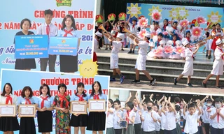 Những "Dũng sĩ nghìn việc tốt" Tiểu học Nam Thành Công nhận thưởng nhân ngày đặc biệt