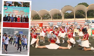 Trường THCS Tây Sơn khai mạc Ngày hội thể thao, teen sẵn sàng "săn" huy chương