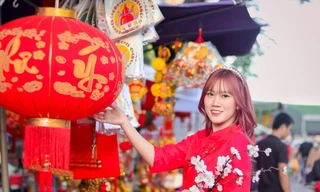 Thiếu nữ xứ Quảng trong áo dài truyền thống những ngày đầu Xuân