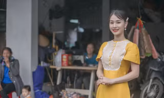 Á khôi du lịch Hà Tĩnh rạng ngời trong phiên chợ Xuân 