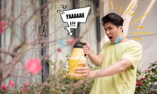 MC Nguyên Trực hóa “chiến binh ngày Tết” với bộ ảnh… dọn nhà