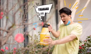 MC Nguyên Trực hóa “chiến binh ngày Tết” với bộ ảnh… dọn nhà