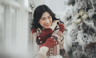 Xóa tan lạnh giá mùa Giáng sinh với ánh mắt đầy ấm áp của cô nàng Hà Tĩnh