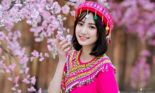 Hot girl Nam Định ‘hóa’ thiếu nữ H’Mông rạng rỡ đón Xuân