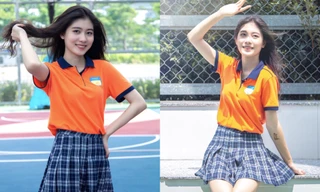 Vẻ đẹp trong veo của nữ sinh Hutech trong bộ đồng phục trường