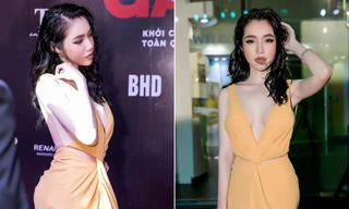 Elly Trần 'chiếm lĩnh' thảm đỏ với màn khoe vòng một 'nghẹt thở'