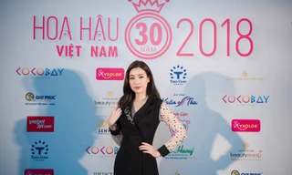 Hoa hậu Mỹ Linh rạng rỡ về trường tuyển sinh cho Hoa hậu Việt Nam 2018