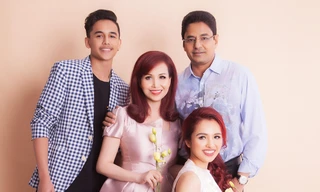 Hoa hậu Diệu Hoa khoe con trai và hai con gái xinh đẹp