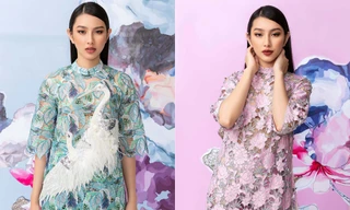 Nguyễn Thúc Thùy Tiên phá cách khi phối áo dài truyền thống với boots 