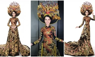 Thúy Vi giành giải trang phục truyền thống đẹp nhất tại HH Châu Á-Thái Bình Dương.