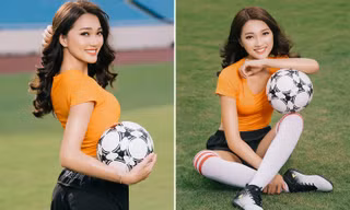 Top 10 HHHV Ngọc Nữ khoe ba vòng nóng bỏng cổ động World Cup 2018