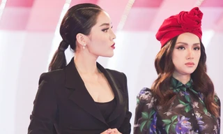 Hương Giang, Kỳ Duyên 'đứt ruột' đưa học trò vào phòng loại ở Siêu mẫu Việt Nam 2018.