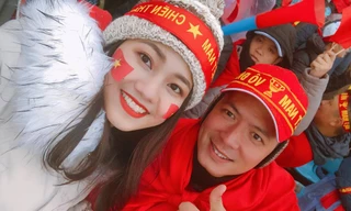 Dàn Hoa, Á hậu thốt lời yêu thương, tự hào về 'người hùng' U23 Việt Nam