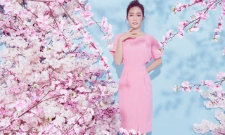 Người đẹp khả ái Hồng Tuyết đẹp mơ màng với gam màu pastel