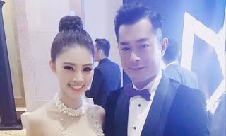 Jolie Nguyễn khoe vòng một gợi cảm bên Cổ Thiên Lạc trên thảm đỏ Macau