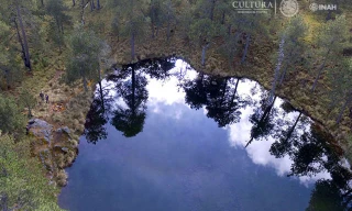 Nơi phát hiện ra đền thờ cổ bằng đá.