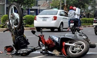 Tai nạn giao thông năm 2017 giảm cả 3 tiêu chí so với năm 2016. Ảnh minh hoạ.