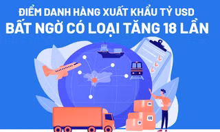 Điểm danh hàng xuất khẩu tỷ USD, bất ngờ có loại tăng 18 lần