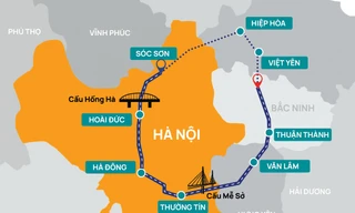 [Infographics] Đường Vành đai 4 trị giá hơn 85.000 tỷ đồng, hoàn thành năm 2027