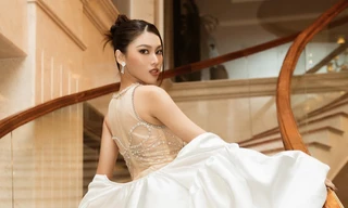 Á hậu Ngọc Thảo xinh đẹp như công chúa với đầm xuyên thấu