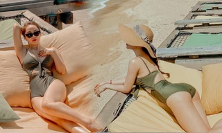 Diễn viên Quỳnh Nga diện bikini khoe vòng eo 55cm ‘bỏng mắt’