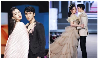 Những lần Á hậu Phương Nga và bạn trai Bình An ‘nhấn chìm’ sàn runway trong tình yêu 