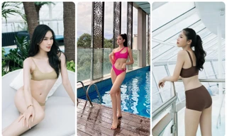 Top 3 HHVN 2020 đọ dáng với bikini: Ngọc Thảo cực sexy, Đỗ Thị Hà nuột nà với đôi chân thẳng tắp