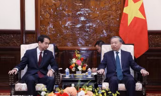 Tổng Bí thư, Chủ tịch nước Tô Lâm tiếp xã giao Đại sứ Trung Quốc Hà Vĩ