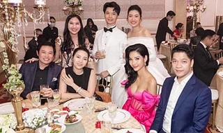 Showbiz 29/7: Hoàng Thùy bị chê mặc lố tại tiệc cưới, cô dâu Thúy Vân nói gì?