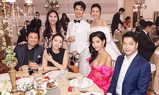 Showbiz 29/7: Hoàng Thùy bị chê mặc lố tại tiệc cưới, cô dâu Thúy Vân nói gì?