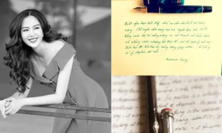 Chữ viết tay của dàn hoa hậu Việt: Lưu luyến nét chữ cố Hoa hậu Thu Thuỷ