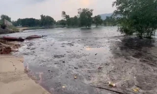 Vỡ hồ chứa chất thải rộng gần 5.000 m2 ở Bà Rịa-Vũng Tàu