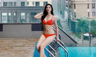 Người đẹp Áo dài Lê Thanh Tú nóng bỏng với bikini