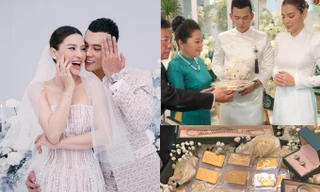 Phương Trinh Jolie nhận sính lễ 88 cây vàng và kim cương trị giá 2 tỷ trong lễ cưới 