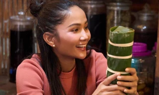 H'Hen Niê gói 400 đòn bánh tét 