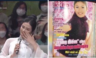 Hoa hậu Ngọc Hân bồi hồi nhắc lại kỉ niệm lần đầu lên bìa báo Hoa học trò