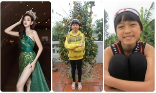 Loạt ảnh ngày bé của Đỗ Thị Hà và dàn hoa - á hậu