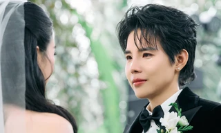 Vũ Cát Tường bật khóc trong lễ thành đôi