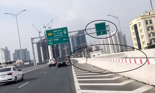 Gần 1 năm thông xe, đường trên cao Mai Dịch - cầu Thăng Long vẫn cụt đường kết nối với bên dưới