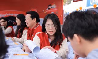 Trường ĐH thông tin tuyển sinh năm 2025 tới thí sinh. Ảnh: HOA BAN