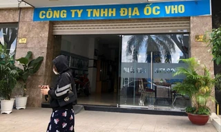 Trụ sở Công ty VHO sau khi giám đốc bị khởi tố. Ảnh: H.C 