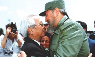 Thủ tướng Võ Văn Kiệt với Chủ tịch Fidel Castro