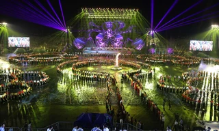 Chương trình nghệ thuật đặc biệt với chủ đề “Xòe Thái - Tinh hoa miền di sản”. Ảnh: Như Ý 