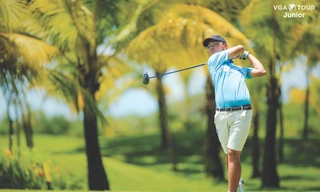 Lê Minh Nghĩa - ứng viên vô địch của Tiền Phong Golf Championship 2024. Ảnh: VGA