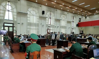 Quang cảnh phiên tòa, Ảnh: B.C.L