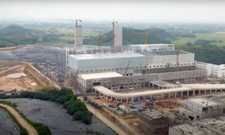 Nhà máy đốt rác phát điện Nam Sơn đang dần hình thành